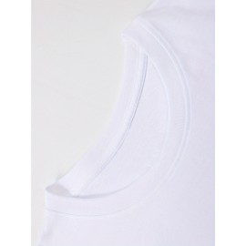 Simple and stylish E-letter printed men's round neck short sleeved T-shirt, comfortable and breathable casual sports top suitable for spring and summer vacation leisure