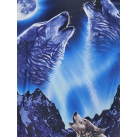 Premium Quality 3D Printed Wolves Graphic T-Shirt - Mens Short Sleeve Novelty Tee for Fashion-Forward Style - Comfortable, Street Casual Daily Wear with Unmatched Graphic Detail