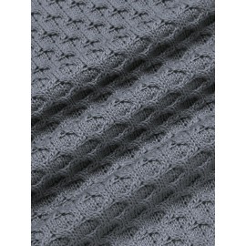 Men's Slim Fit Turtleneck Sweater - Casual Solid Color Knit Pullover for Fall/Winter, Polyester Blend, Best for Christmas