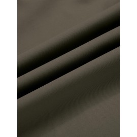 Men'S Casual Chino Pants, Rayon Blend, Non-Stretch, Solid Color, Regular Fit, with Button Detail, for All-Season Woven Flat Front Drawstring Trousers