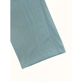 [Trusted] Men's Casual Cotton Linen Pants with Multi-Button Detail - Loose Fit, Solid Color, Perfect for Beach & Summer