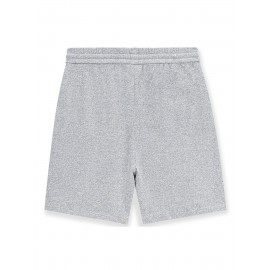 Casual Polyester Knit Fabric Shorts with Pockets, Regular Fit, Slight Stretch, Alphabet Pattern, with 