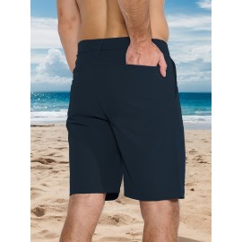 Men's Lightweight Golf Shorts - Quick Drying, UPF 50+ Sun Protection, Comfortable Elastic, 5 Pockets, Regular Style, Suitable for Hiking, Work, Casual Wear - Very Suitable for Spring and Summer